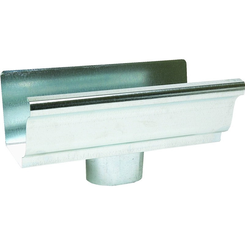 Amerimax 29010 Gutter End with Drop, 4 in L, 3 in W, Vinyl, For: 5 in K-Style Gutter System