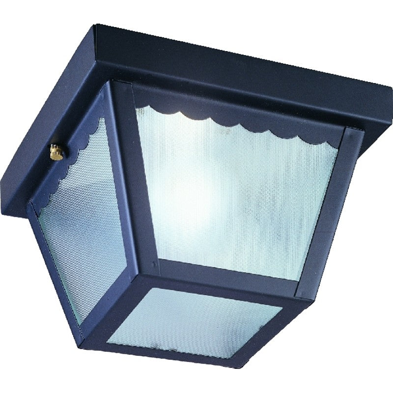 Boston Harbor 6276BK-3L Porch Light, 120 V, 60 W, Steel Fixture, Black Fixture
