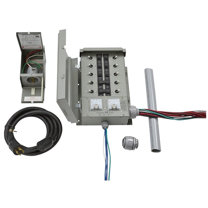Connecticut Electric EGS10750G2KIT Transfer Switch Kit, 30 A, 240 V, 10 -Circuit