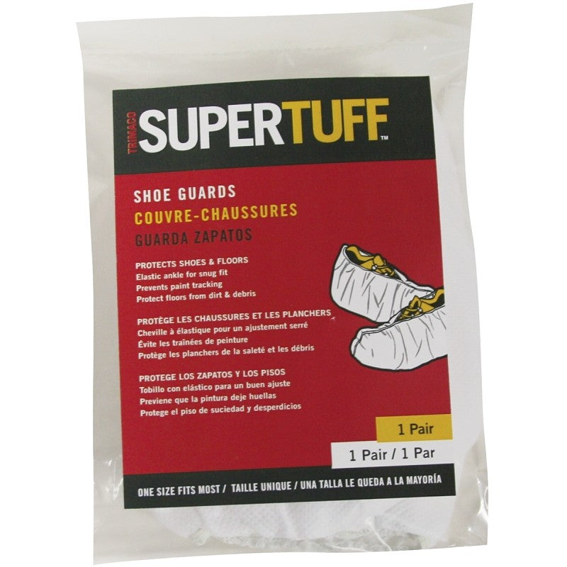 Trimaco 04501/12 Shoe Guard, Universal, White, Polypropylene