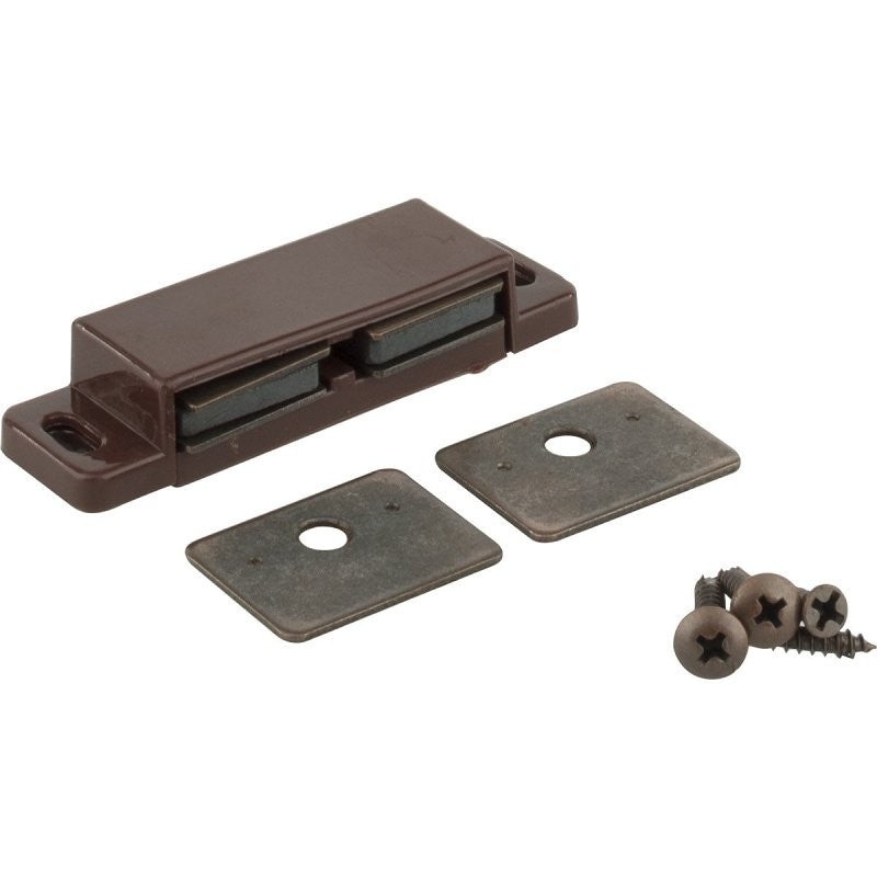 Hardware Resources KFCMD-A-BR2 Door Catch, Plastic, Brass, 2/PK