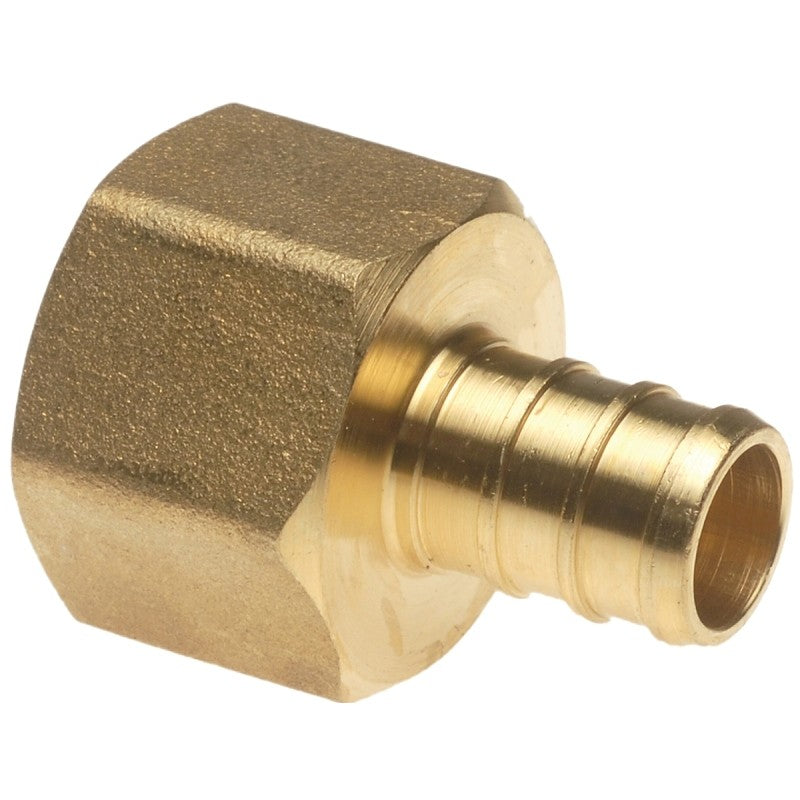Apollo APXFA12125PK Pipe Adapter, 1/2 in, PEX x FPT, Brass, 200 psi Pressure, 12/CT