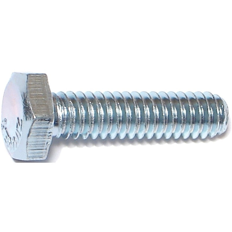 Midwest Fastener 00005 Bolt, 1/4-20 in Thread, 1 in OAL, 2 Grade, Zinc, Zinc, Coarse Thread