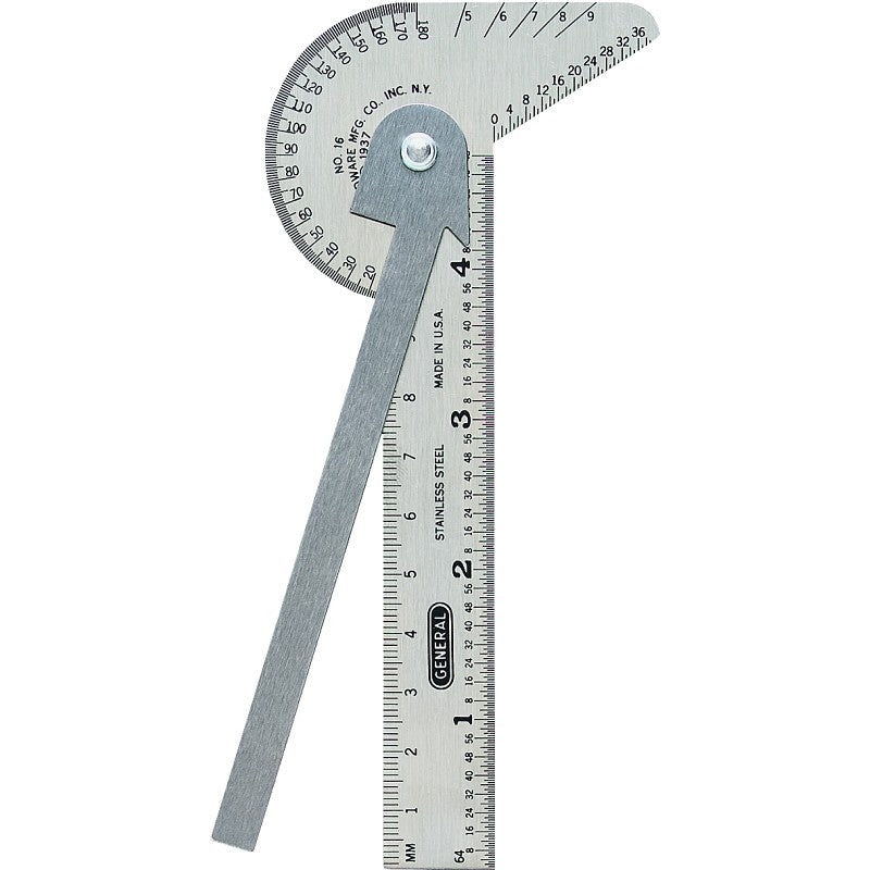 General 16ME Multi-Use Rule and Gauge, Stainless Steel