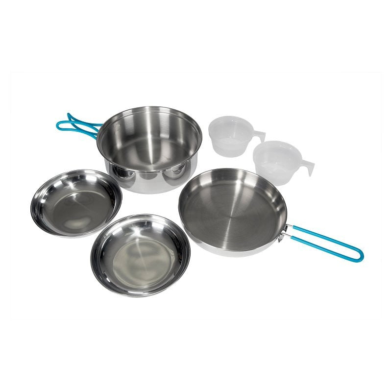 Stansport 362-200 Cook Set, Stainless Steel, 6-Piece (Pack of 4)