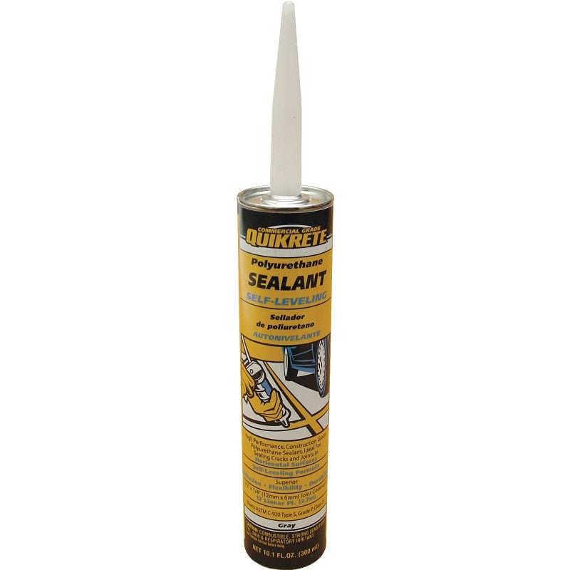 Quikrete 18660-10 Self-Leveling Sealant, Gray, 10.1 oz Caulking Tube