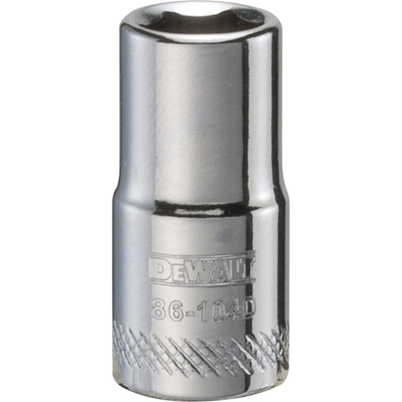 DEWALT DWMT86104OSP Hand Socket, 7 mm Socket, 1/4 in Drive, 6-Point, Vanadium Steel, Polished Chrome