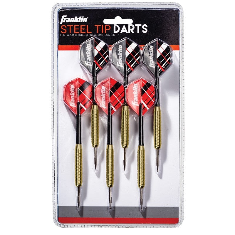 Franklin Sports 56011 Dart Set, Steel Tip Dart, Nylon/Steel