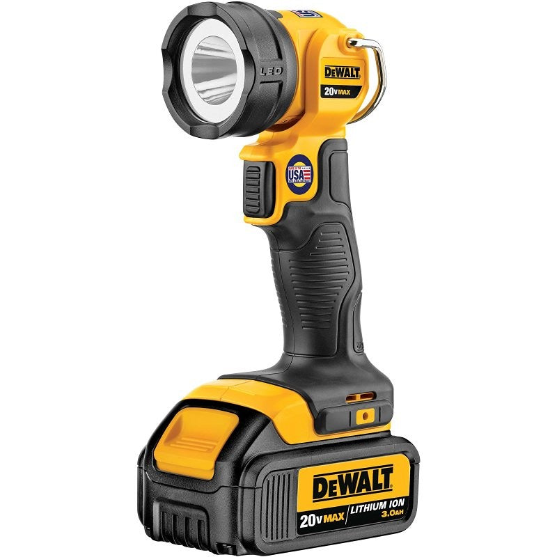 DEWALT DCL040 Rechargeable Flashlight, Lithium-Ion Battery, LED Lamp, 110, 11 to 25 hr Run Time
