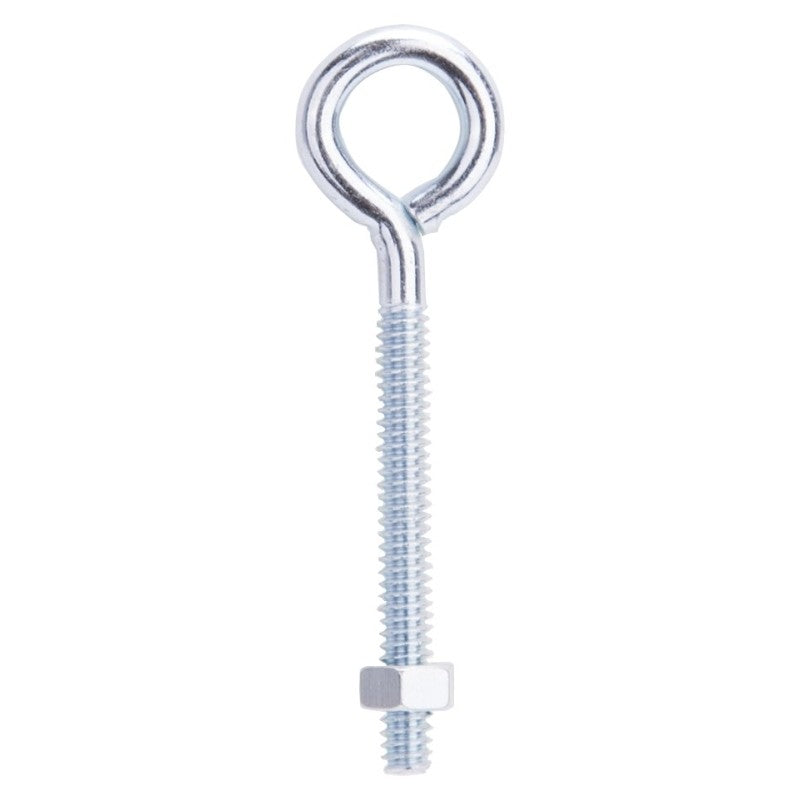 ProSource LR267 Eye Bolt, 4.7 mm Thread, Machine Thread, 1-5/8 in L Thread, 3/4 in Dia Eye, 79 lb Working Load, Steel (Pack of 20)