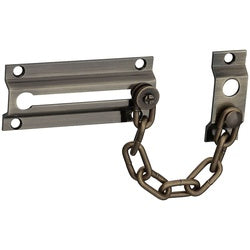 Chain Door Guard Antique Brass Case Hardened Steel Chain