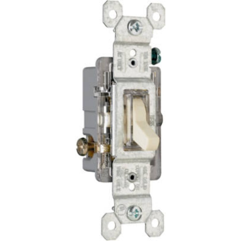 Legrand TradeMaster 660ISLG Switch, 15 A, 120 V, Thermoplastic Housing Material, Ivory