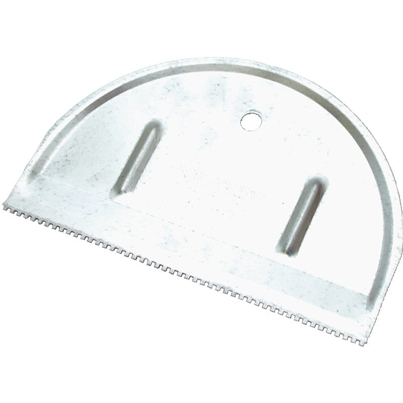 Marshalltown 977 Spreader, 1/16 in W x 1/16 in D Notch, 4 in W Blade, Notched, Ribbed Blade