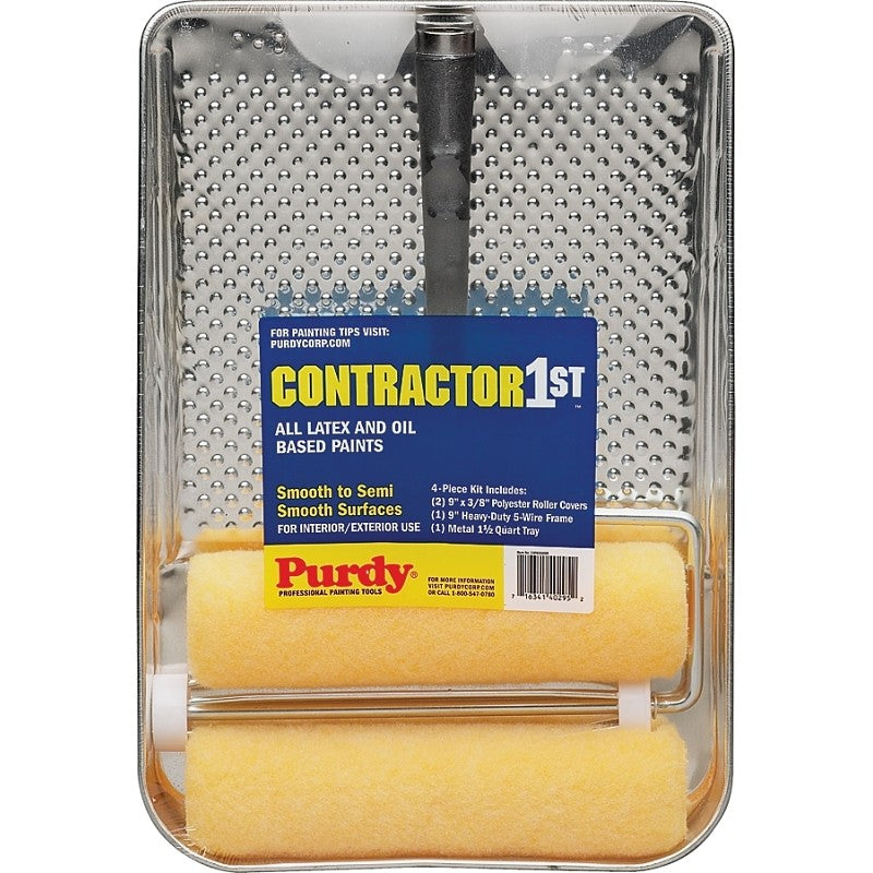 Purdy 140810200 Roller and Tray Kit, Yellow