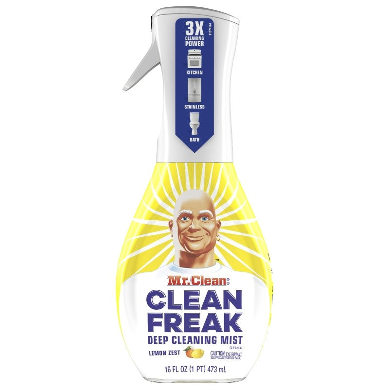Mr Clean COLORmaxx 79129 Clean Freak Mist, 16 oz, Liquid, Lemon Zest, Colorless (Pack of 6)