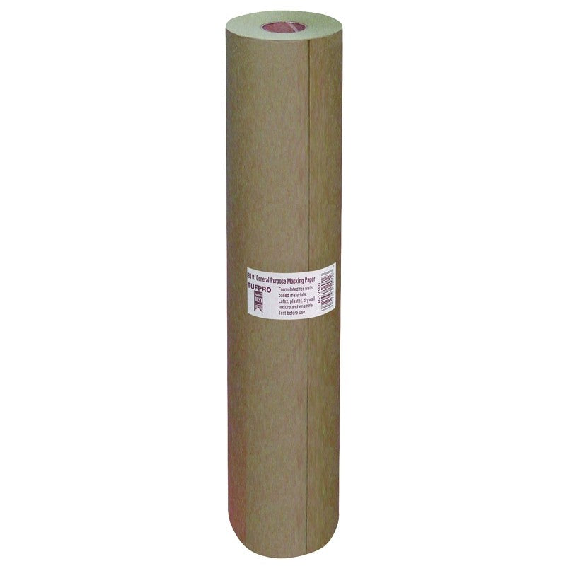 Trimaco EasyMask 12912 Trim Masking Paper, 180 ft L, 12 in W, Brown
