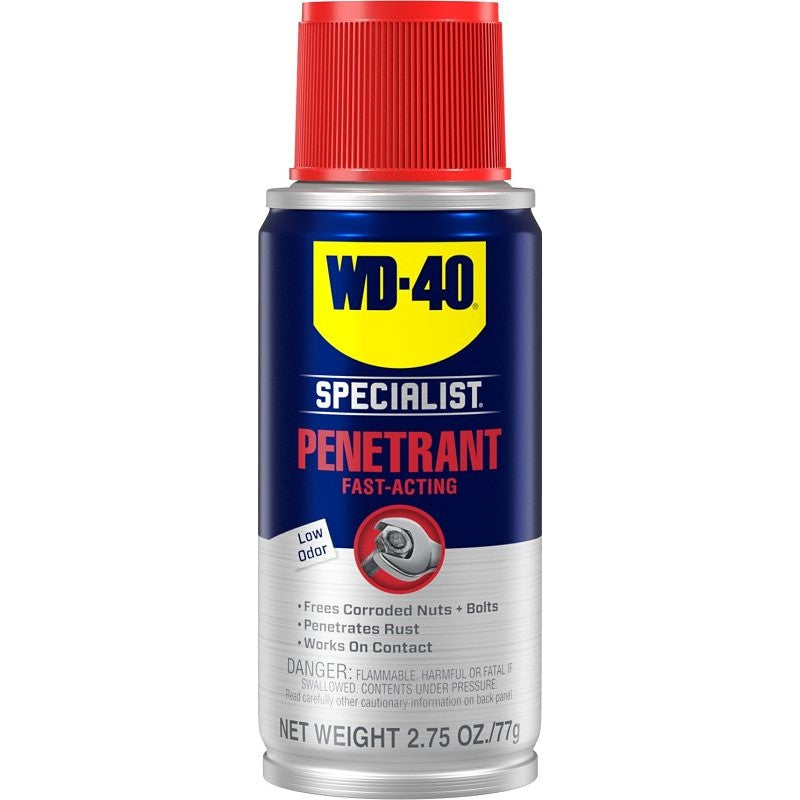 WD-40 300254 Penetrant Spray, Pleasant, Clear, 2.75 oz Aerosol Can (Pack of 24)