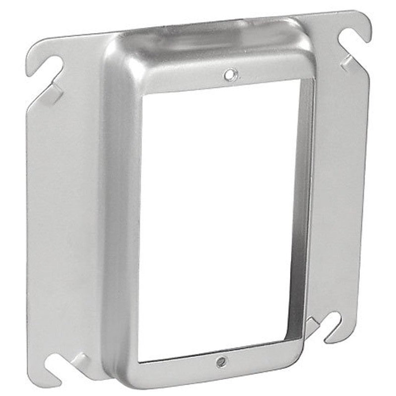 Southwire 52C14-UPC Electrical Box Cover, 3/4 in L, 4 in W, Square, 1-Gang, Steel, Silver, Galvanized
