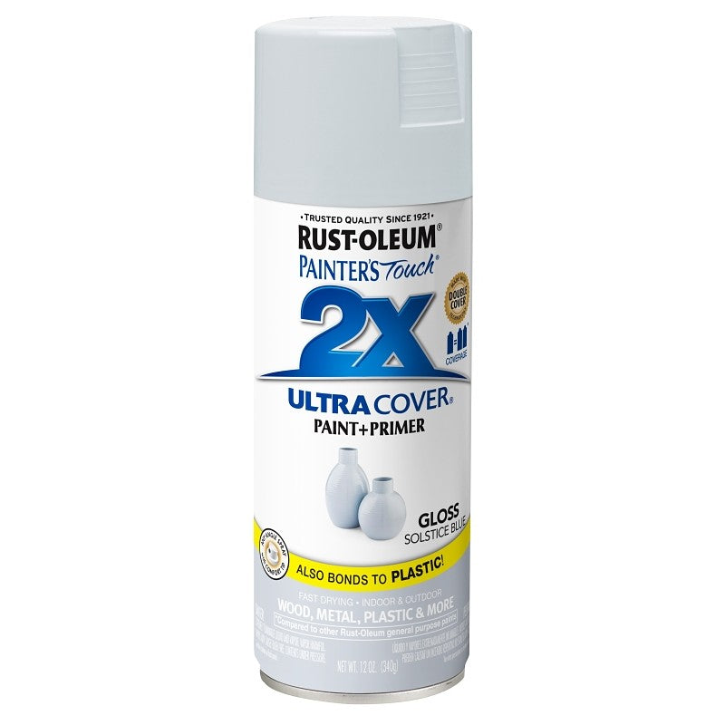 Rust-Oleum 342060 Spray Paint, Gloss, Solstice Blue, 12 oz, Can