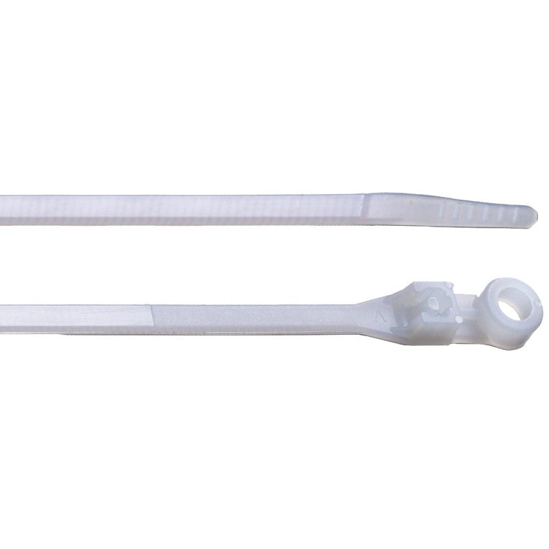 Gardner Bender 48-308 Cable Tie, 1/4 in Max Bundle Dia, Nylon, Natural, 8 in L, 100/BAG