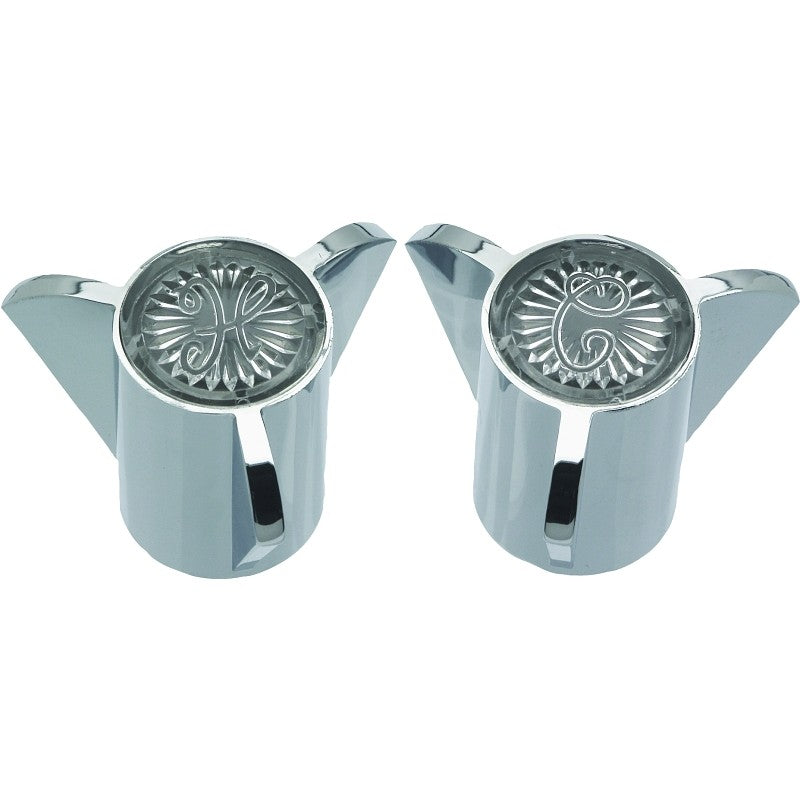 Danco 88084 Faucet Handle, Knob, Specifications: 2.64 in OD, 1-3/8 in Dia Base, Zinc, Chrome Plated