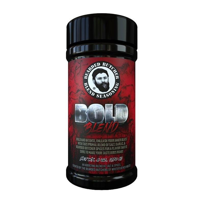 Bearded Butcher BB-0096 Seasoning, Bold Blend, 6 oz Shaker Can