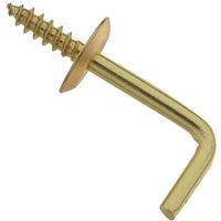 Shoulder Hooks 3/4 Inch Solid Brass 5 Pack