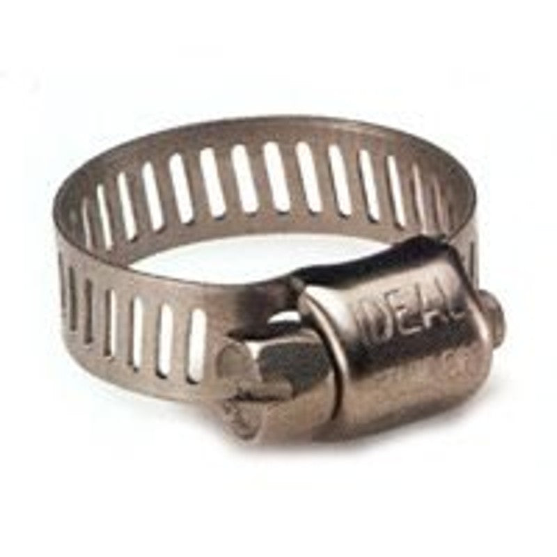 Ideal-Tridon Micro-Gear 62M Series 6260453 Worm Gear Hose Clamp, #4, 5/16 to 5/8 in, Stainless Steel (Pack of 10)