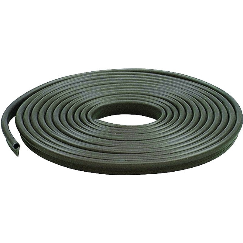 M-D 78196 Gasket Weatherstrip, 1/2 in W, 17 ft L, Vinyl, Brown