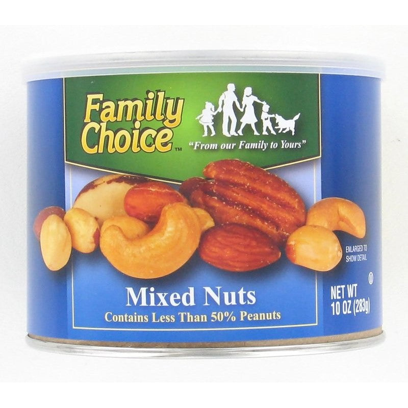 Family Choice 813 Mixed Nut, 10 oz Can (Pack of 12)