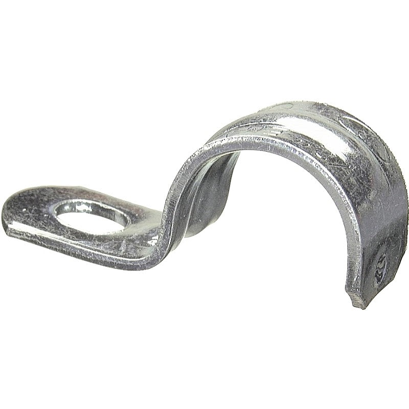 Halex 61505B Conduit Strap, 1/2 in, Steel, Galvanized, 100/PK