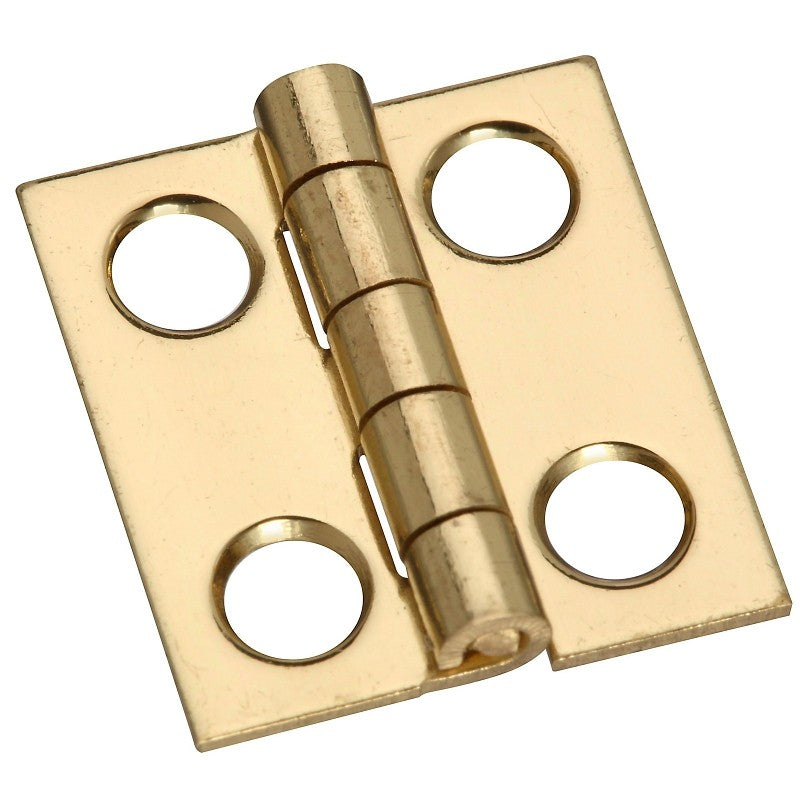 National Hardware N211-276 Series Decorative Narrow Hinge, 3/4 in L x 0.69 in W Dimensions, 3/4 in H Door Leaf, Brass