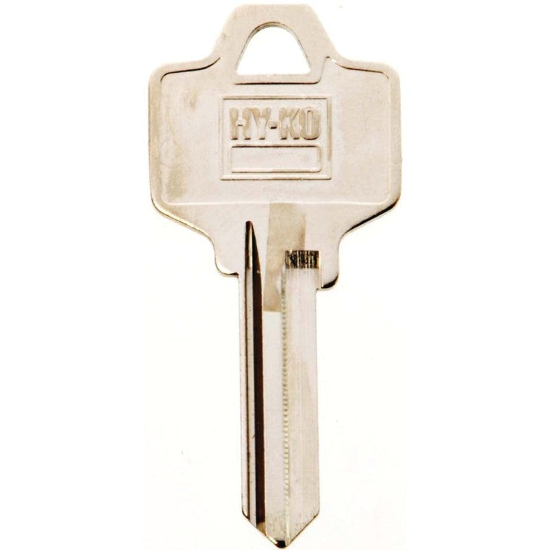 Hy-Ko 11010NA25 Key Blank, Brass, Nickel, For: National Cabinet, House Locks and Padlocks, NA25 Key Number (Pack of 10)