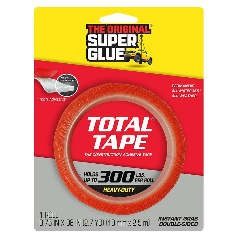 Superglue Corp 11710506 Mounting Tape, 98 in L, 3/4 in W, Clear