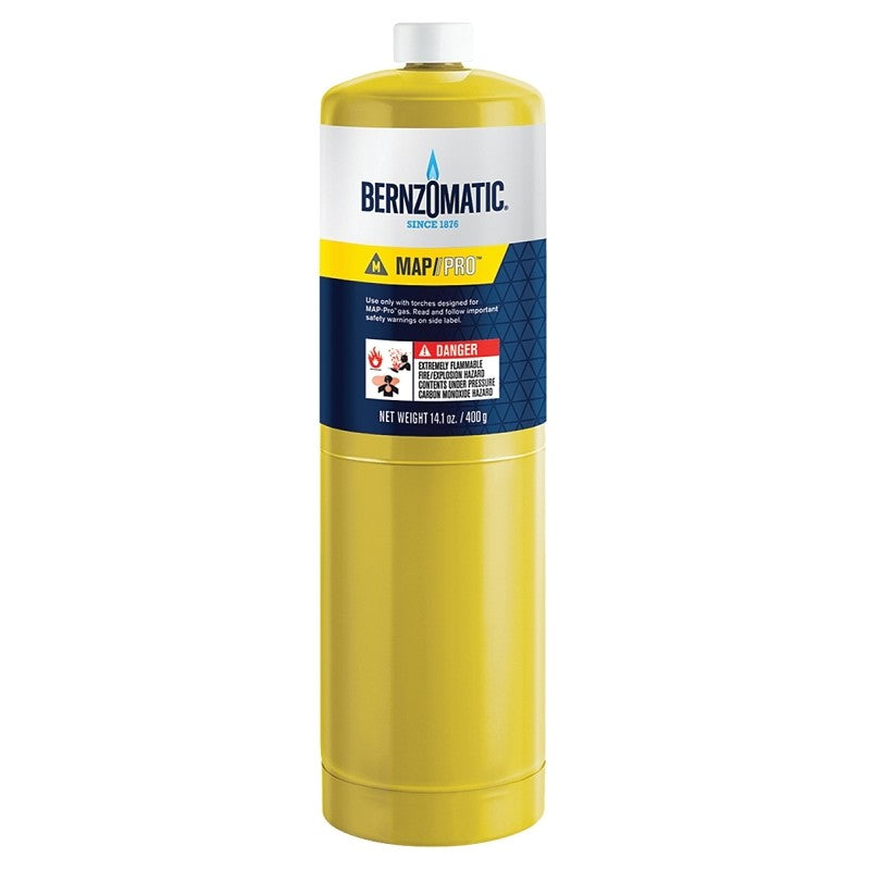 BernzOmatic MAP-PRO 332477 Hand Torch Cylinder, MAPP Gas, 14.1 oz (Pack of 12)