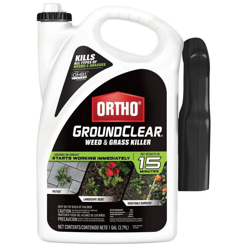 Ortho GROUNDCLEAR 4613905 Weed and Grass Killer, Liquid, Spray Application, 1 gal Bottle