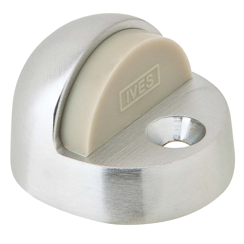 Schlage 438B26D Door Stop, 1-3/8 in OAH, 9/16 in Base height, Base Diameter 1-3/4in x 2in, Oval, Floor Mount