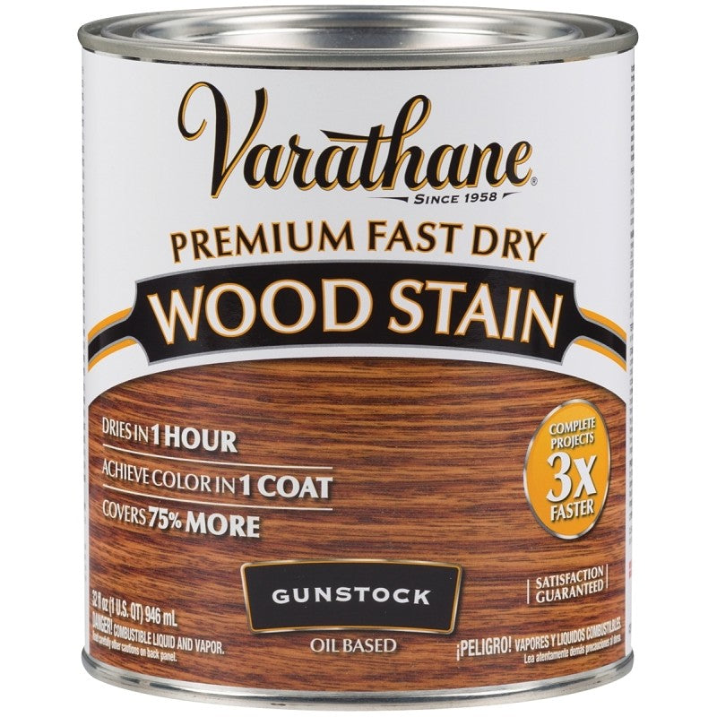 Varathane 262007 Wood Stain, Gunstock, Liquid, 1 qt, Can (Pack of 2)