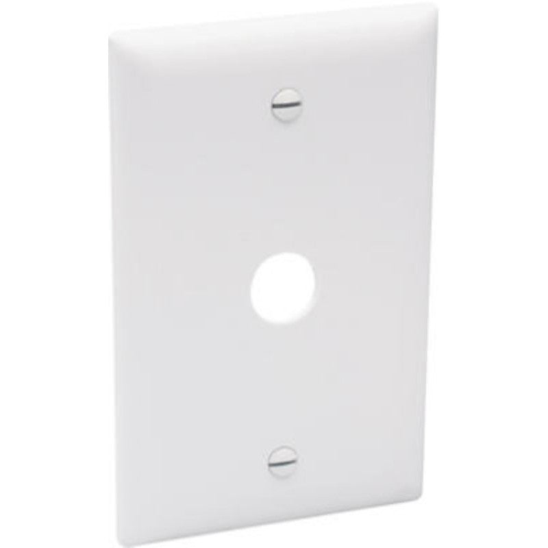 TELEPHONE WALL PLATE 1GANG WHT