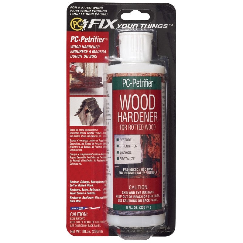 Protective Coating 084441 Wood Hardener, Liquid, Milky White, 8 oz, Bottle