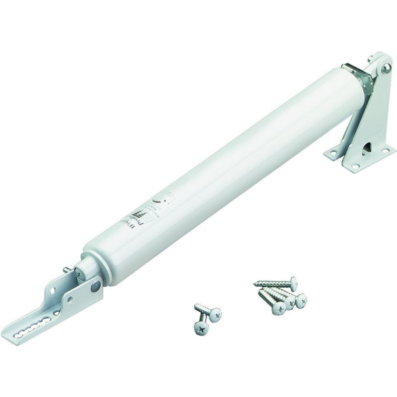 Wright Products V820AWH Pneumatic Door Closer, 11 in L, Aluminum, Powder-Coated, 90 deg Opening