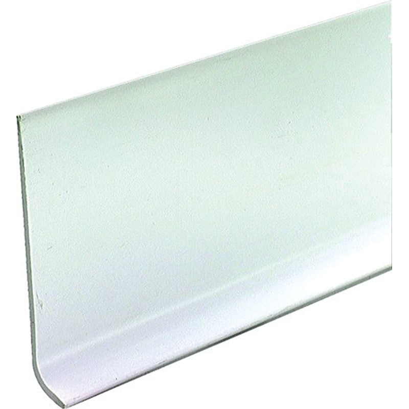 M-D 75507 Wall Base, 120 ft L, 4 in W, Vinyl, White