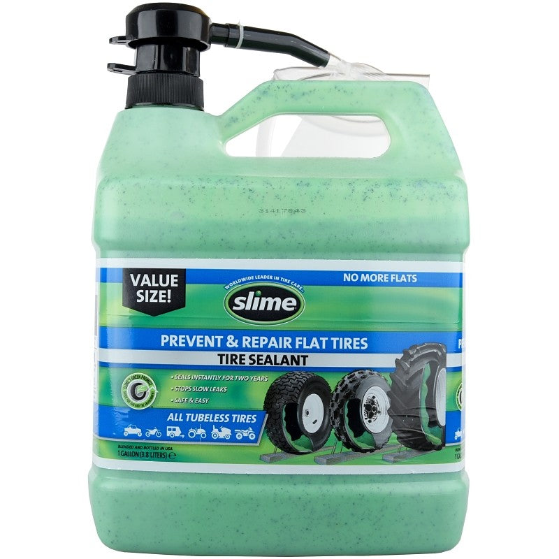 Slime 10163/1G/02 Tire Sealant, 1 gal Jug, Liquid, Characteristic