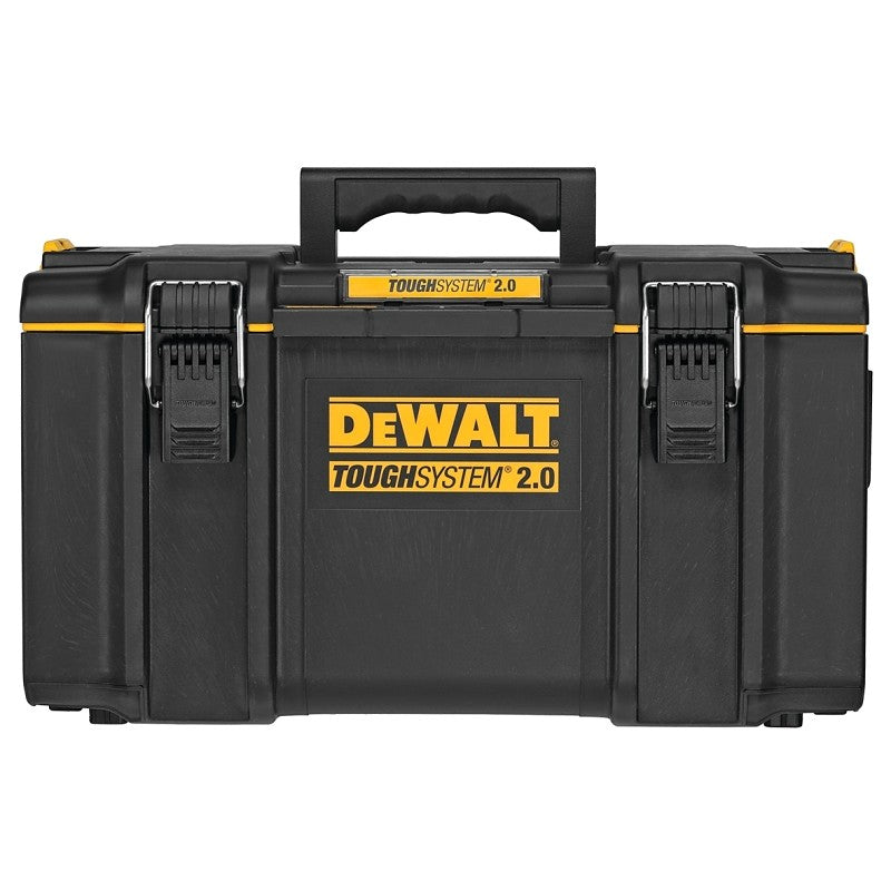 DEWALT ToughSystem 2.0 Series DWST08300 Large Tool Box, 110 lb, Plastic, Black