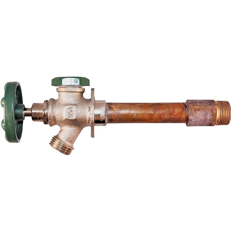 Arrowhead Brass QuickTurn 425-10LF Anti-Siphon Frost-Free Wall Hydrant, 1/2, 3/4 x 3/4 in Connection, FIP/MIP x Hose