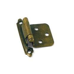 Laurey 28705 Cabinet Hinge, Self Close, Antique Brass