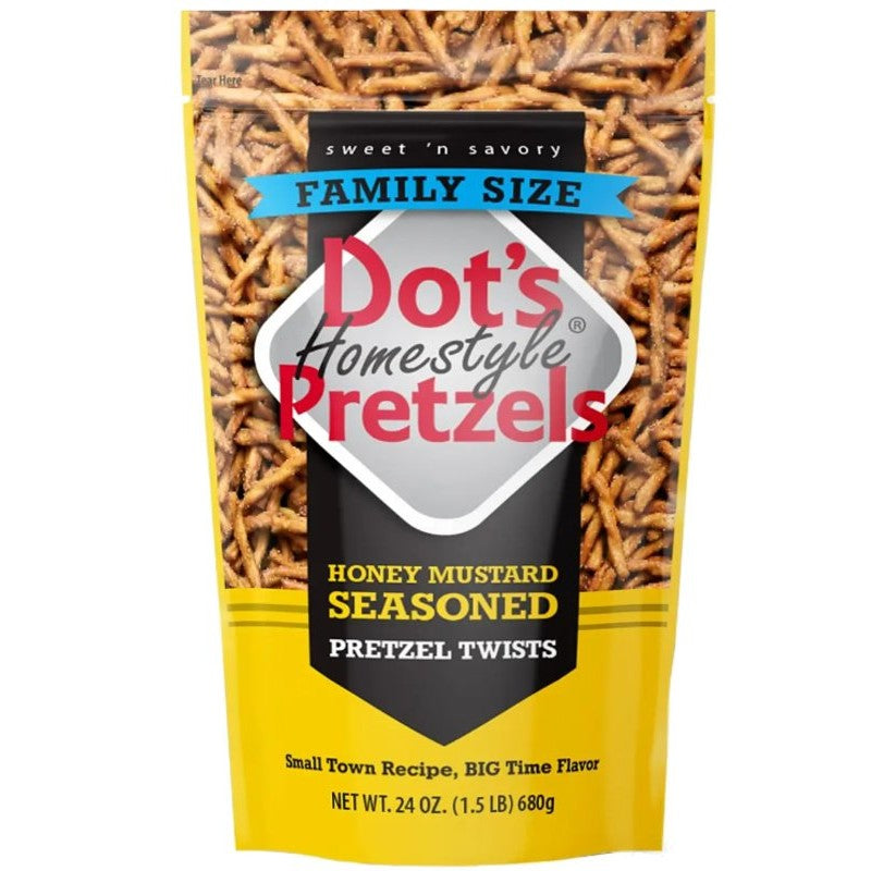 Dot's Homestyle Pretzels 71926 Snacks, Pieces, Honey Mustard, 24 oz (Pack of 10)