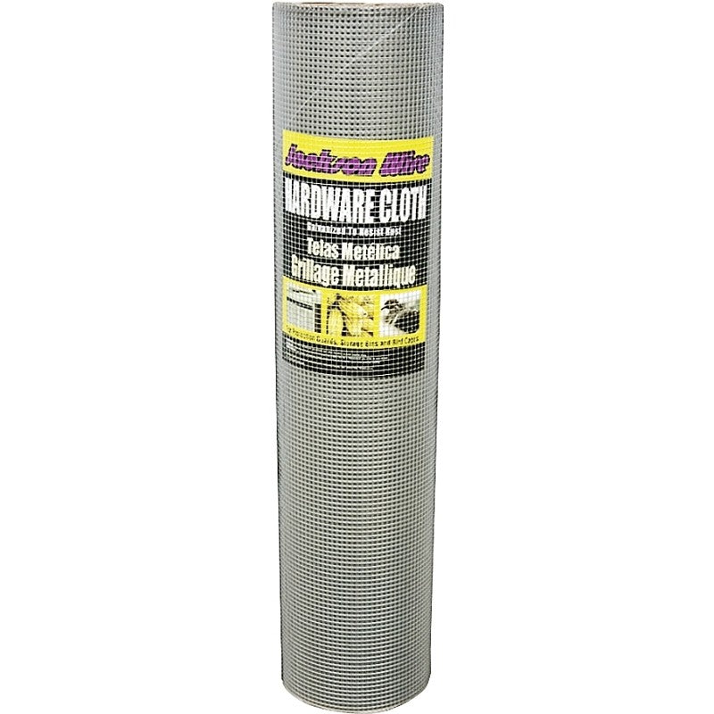 Jackson Wire 11 05 38 13 Hardware Cloth, 100 ft L, 36 in W, 23 Gauge, 1/4 x 1/4 in Mesh, Galvanized