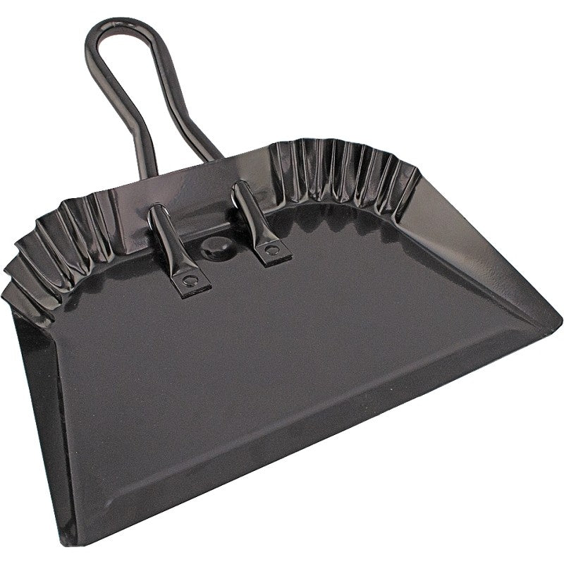 Simple Spaces DL-5004 Dustpan, 13-1/2 in L, 12 in W, Steel, Black
