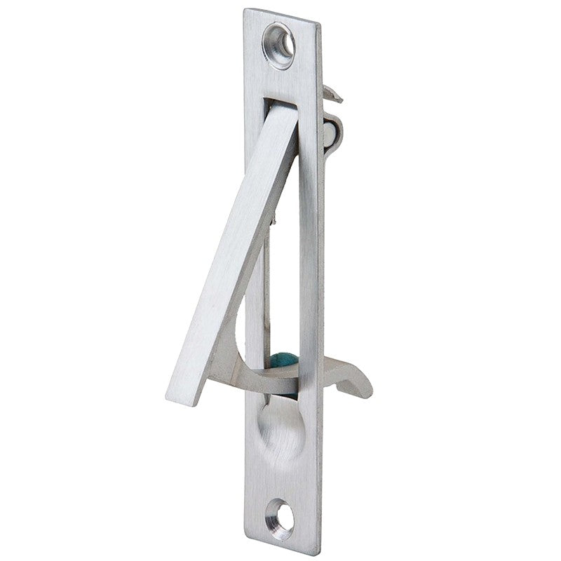 Schlage Ives Series 230B26D Sliding Door Edge Pull, 3/4 in W, 3-7/8 in H, Brass, Satin Chrome